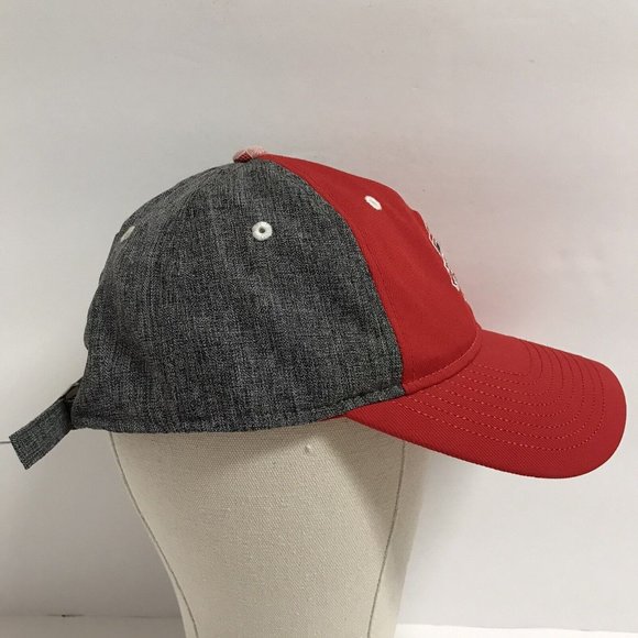 Toronto FC Soccer Women's Red Gray with Lace Adjustable Adidas Hat - Picture 3 of 8